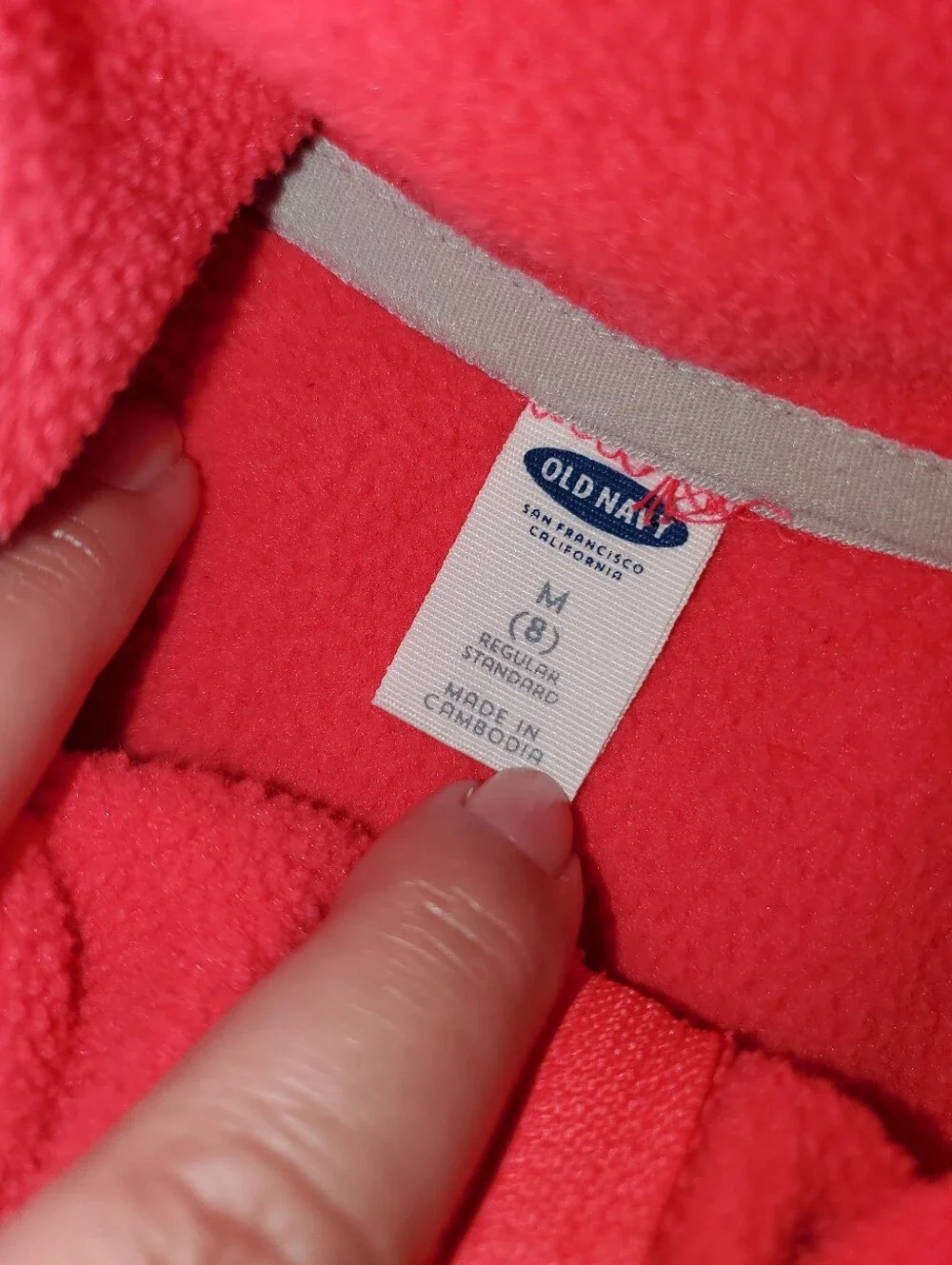 Old Navy Bright Pink Full Zip Jacket- Size M (8)